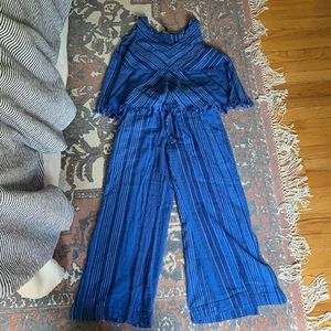 Linen blend matching set